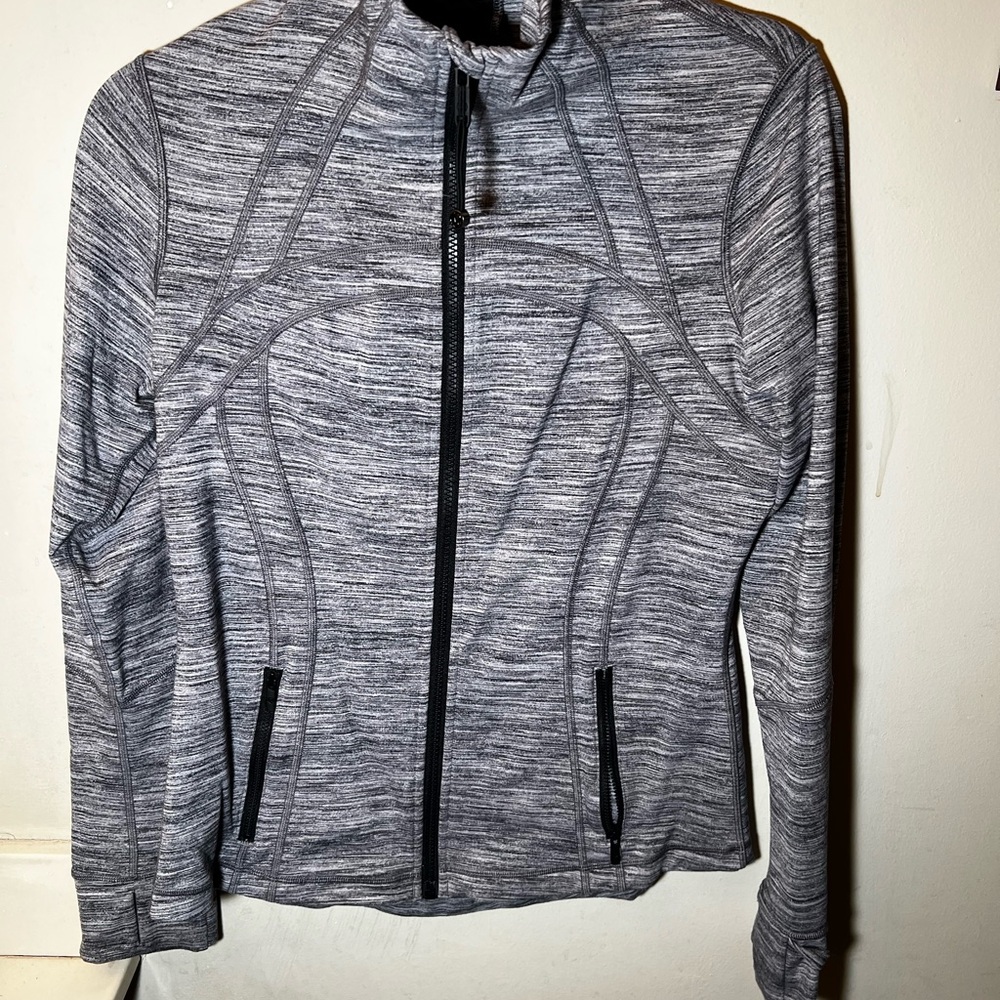 lululemon athletica Gray Heather Full-Zip Utility Jacket